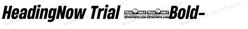 HeadingNow Trial 56Bold字体转换